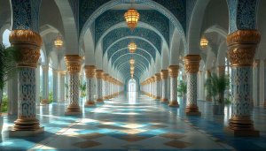 Palace Wallpaper: Interior Architecture, Royal Hall, Luxury Design for Desktop