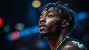 Basketball Player Wallpaper: Intense Focus, Athlete Wallpaper, Sports Background