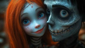 Halloween Wallpaper: Corpse Bride Inspired Fantasy Art Background