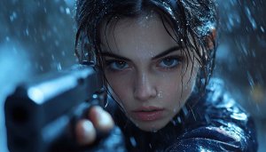 Girl with Gun Wallpaper, Action Film, 4k, Desktop, Laptop