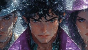 Anime Gang Wallpaper, Rainy Aesthetic, Artistic Portrait Background