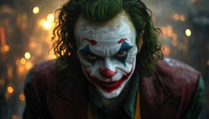 Intense Joker Wallpaper: Joaquin Phoenix as Joker Portrait
