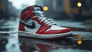 Air Jordan 1 Wallpaper HD, Sneaker Wallpaper, Red Shoes Aesthetic