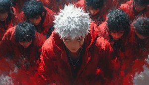 Anime Gang Wallpaper: Red Aesthetic Anime for Desktop & Mobile