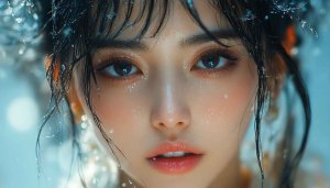 Asian girl Wallpaper, Beautiful Face Wallpaper, wet hair Wallpaper