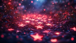 Glowing Starfall Wallpaper: Night Sky Stars 4K Wallpaper for Desktop