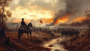 Civil War Battle Wallpaper for Desktop, American History Scenery HD