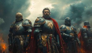 Epic Knight Wallpaper: Medieval Armor Fantasy 4K Wallpaper