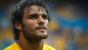 Handsome Athlete Wallpaper, Wet Hair Style, Portrait Photography 4K