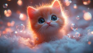 Cute Kitten Wallpaper: Adorable Cat Background for Desktop, Laptop
