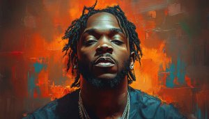 Burna Boy Wallpaper: Afrobeat Singer Portrait, Artistic Style, 4K