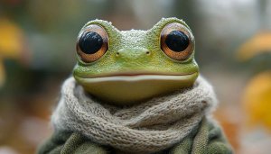 Cute Frog Wallpaper, Animal Wallpaper, Aesthetic Wallpaper, 4K Wallpaper