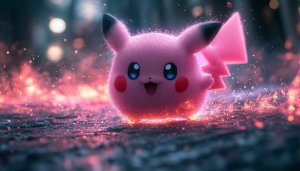Pink Pikachu Wallpaper, Pokemon Wallpaper, Cute Wallpaper, Gaming Wallpaper