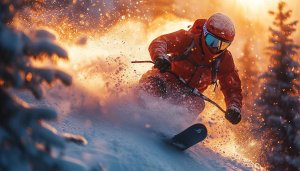 Skiing Wallpaper: Extreme Winter Sport in Snow, Desktop & Laptop