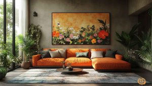 Floral Painting Wallpaper: Aesthetic Interior Design for Home Decor Trends