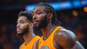 Basketball Player Wallpaper: Gilgeous-Alexander and Jaylin Williams NBA Action