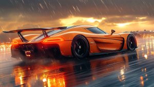 Orange Koenigsegg Jesko Wallpaper: Car Wallpaper, Desktop & Laptop Background