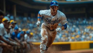 Los Angeles Dodgers Baseball Wallpaper: MLB Athlete Sport Backgrounds