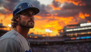 Baseball Wallpaper: Cody Bellinger 4K Sunset HD Desktop Background