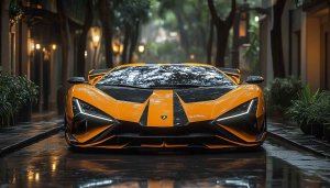 Lamborghini Sports Car Wallpaper: Yellow Exotic Car 4K Wallpaper