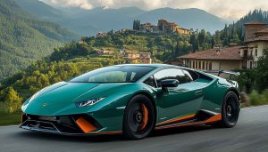 Lamborghini Car Wallpaper, Green Supercar, Sports Car Wallpaper, 4K