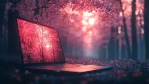 Pink Cherry Blossom Laptop Wallpaper for Desktop, Laptop, Mobile