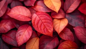 Autumn Leaves Wallpaper: 4K Red Fall Leaves Desktop Background