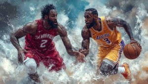 LeBron James Basketball Wallpaper, NBA Athletes Poster Art for Desktop