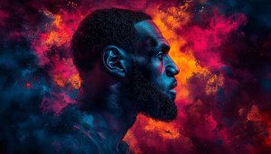 LeBron James Wallpaper: NBA Star Digital Art for Desktop & Mobile