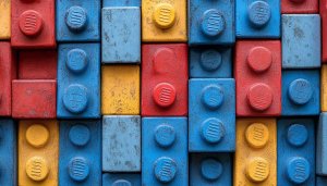 LEGO Bricks Wallpaper: Colorful Toy Blocks Background for Desktop