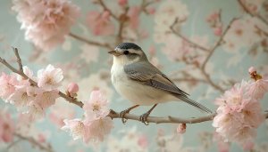 Bird Wallpaper: Spring Blossom Bird 4k Wallpaper For Desktop