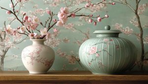 Floral Wallpaper: Cherry Blossom, Vase Aesthetic, HD Wallpaper Images