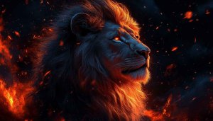 Lion Wallpaper, Fierce Lion, Animal Wallpaper, Beast Wallpaper, 4K Wallpaper