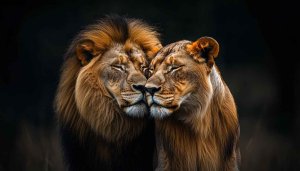 Lion Wallpaper: Majestic Couple for Desktop & Mobile Backgrounds HD