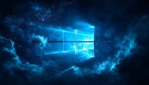 Windows Wallpaper 4k, Abstract Sky, Blue Theme Desktop Wallpaper