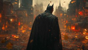 Halloween Batman Wallpaper: Gotham City, Dark Knight, Rainy Night