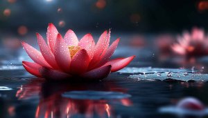 Red Lotus Flower Wallpaper: 4k Nature, Desktop Backgrounds, Water Lily