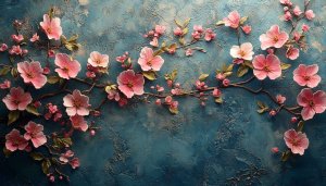 Pink Blossom Tree Wallpaper: Artistic Floral Design for Desktop & Mobile