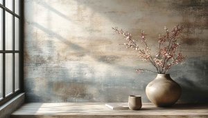 Aesthetic Floral Wallpaper, Rustic Home Interior, Modern Wall Decor