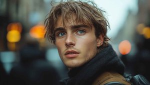 Handsome Man Portrait Wallpaper, Male Model Aesthetic Photoshoot Images