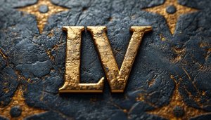 Luxury Wallpaper, Golden LV Texture Background for Desktop and Mobile
