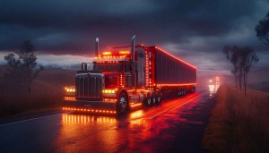 Truck Wallpaper, Lorry Wallpaper, Semi-Truck, Transport, Vehicle, Road, 4K