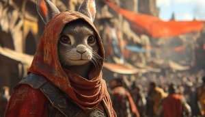 Anthropomorphic Rabbit Wallpaper | Fantasy Creature Art Backgrounds