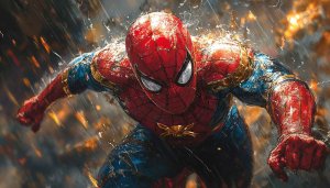 Marvel's Spider-Man Action Wallpaper, Superhero 4K Desktop Background