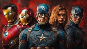 Avengers Wallpaper: Captain America, Iron Man, Black Widow Superhero