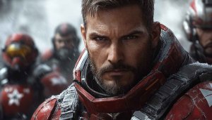 Sci-Fi Soldier Wallpaper: Futuristic Warrior in 4k for Desktop