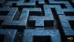 Maze Wallpaper: Abstract Labyrinth Pattern for Desktop, Laptop, Phone