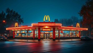 McDonald's Neon Sign Wallpaper - Food Wallpaper - Night Wallpaper