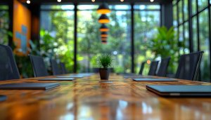 Conference Room Wallpaper: Modern Office Interior Design HD