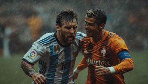Messi vs Ronaldo Wallpaper | Football Rivals 4K Wallpaper